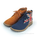Canvas and Suede leather Men Boot